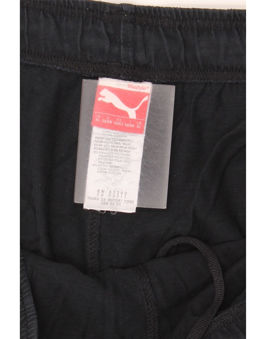 Pantaloncini sportivi grafici da uomo Puma XL poliestere nero