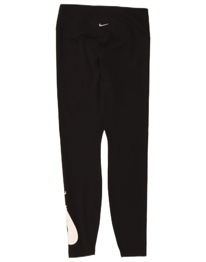 Leggings grafici NIKE da donna Dri Fit UK 12 medio nero