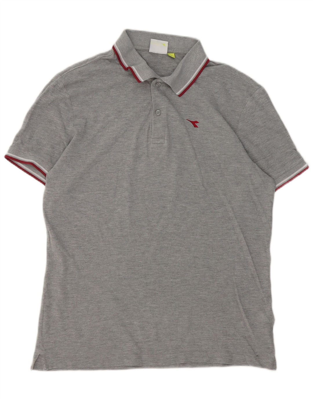 Polo Diadora Uomo Large Grigio Chiazzato Cotone