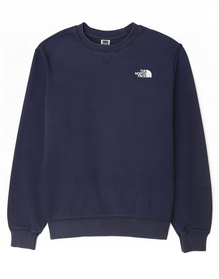 Felpa da uomo The North Face Maglione grande in cotone blu navy