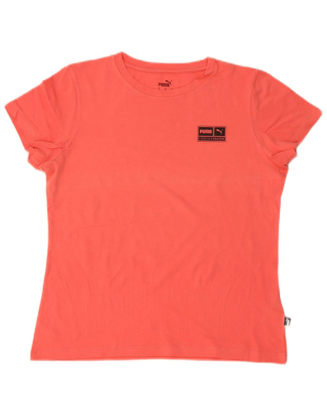 T-shirt da donna Puma UK 14 cotone arancione medio