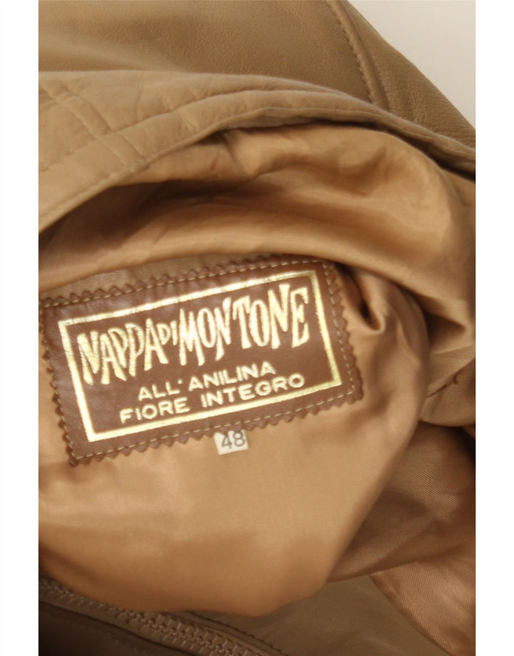 Giacca in pelle da uomo VINTAGE IT 48 Marrone medio