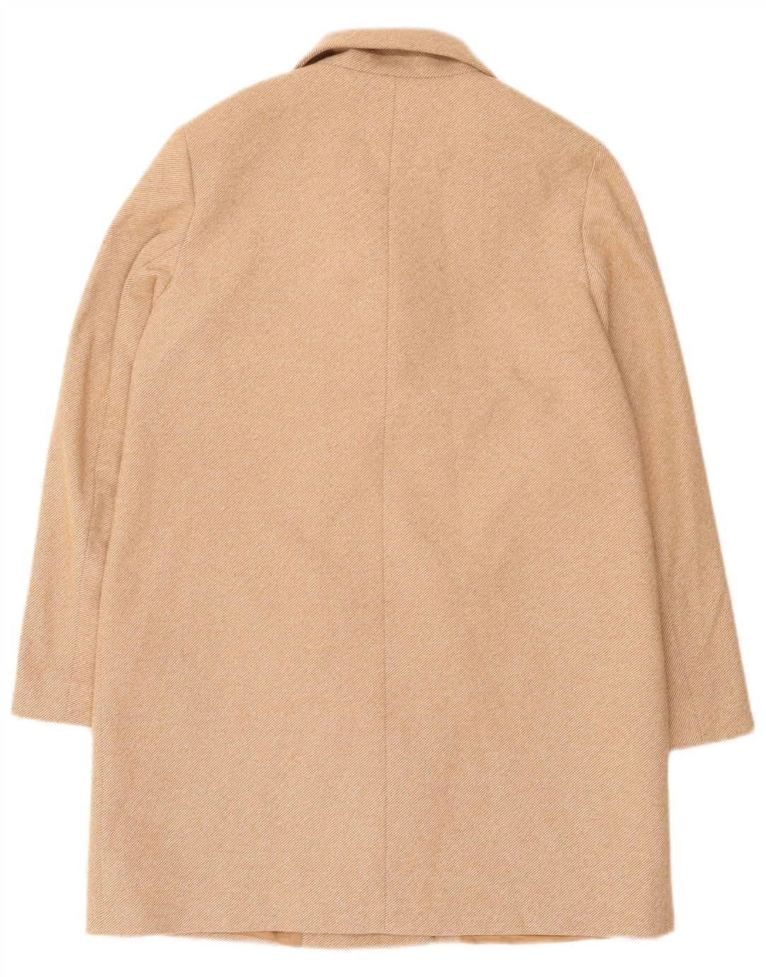 Cappotto doppiopetto da donna Zara UK 14 Poliestere beige medio