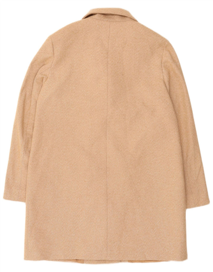 Cappotto doppiopetto da donna Zara UK 14 Poliestere beige medio