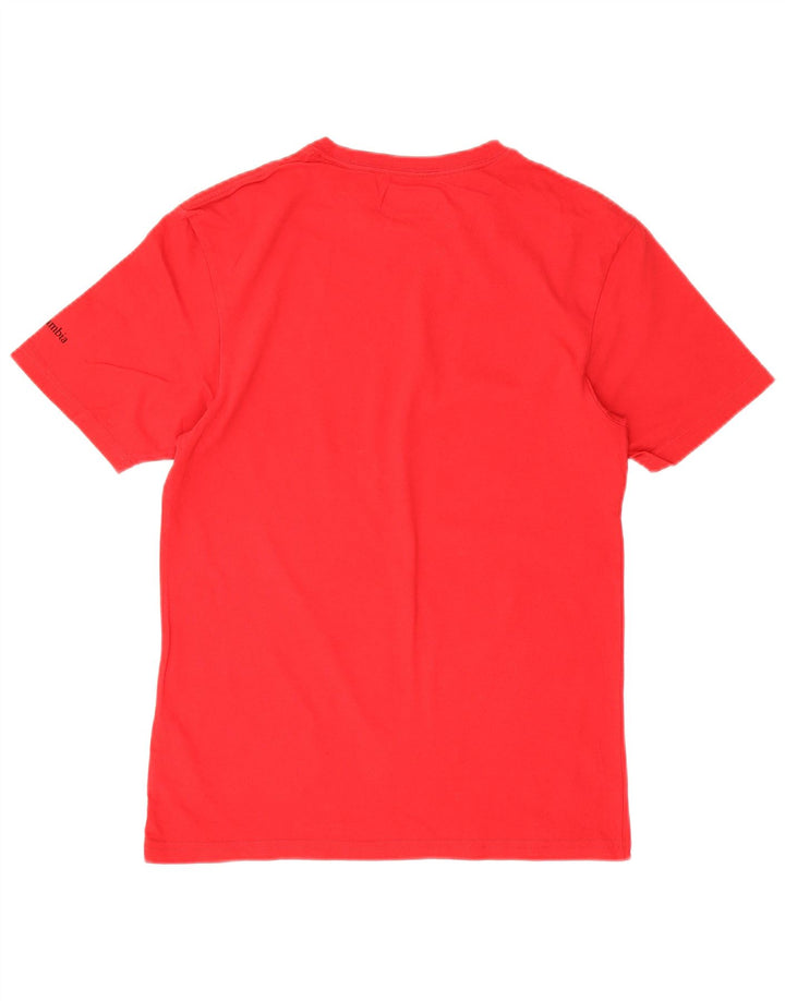 T-shirt grafica da uomo Columbia Top piccola in cotone rosso