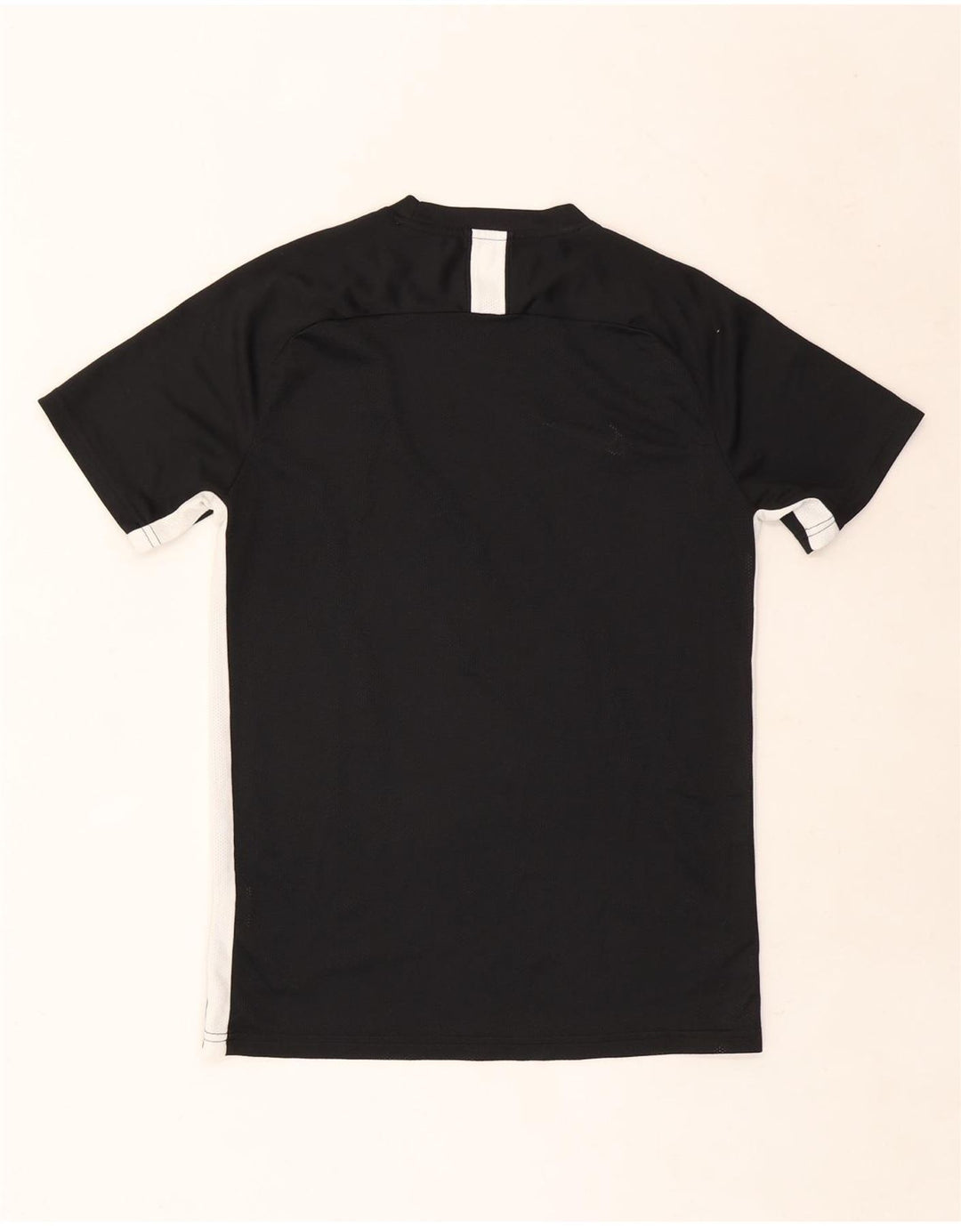 T-shirt Nike da uomo Dri Fit, top in poliestere color block medio nero