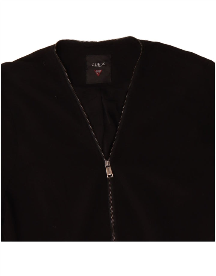 Giacca blazer da donna GUESS UK 16 grande poliestere nero