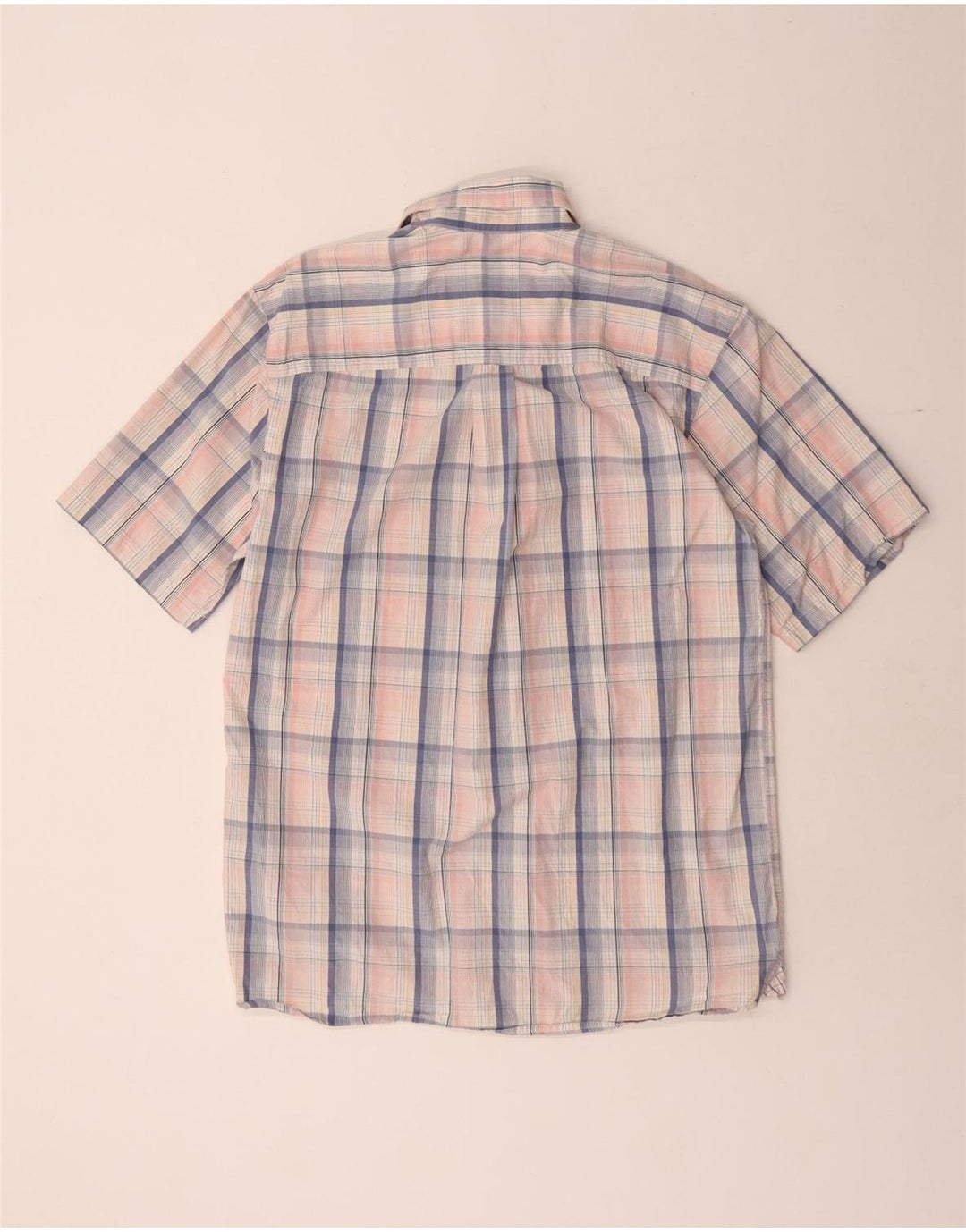 Camicia a maniche corte da uomo IZOD in cotone a quadri rosa piccolo