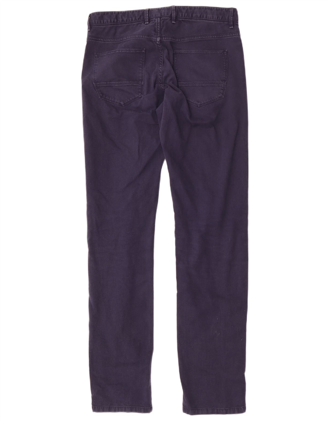 Pantaloni casual slim da uomo Massimo Dutti EU 40 Medium W31 L34 Blu navy