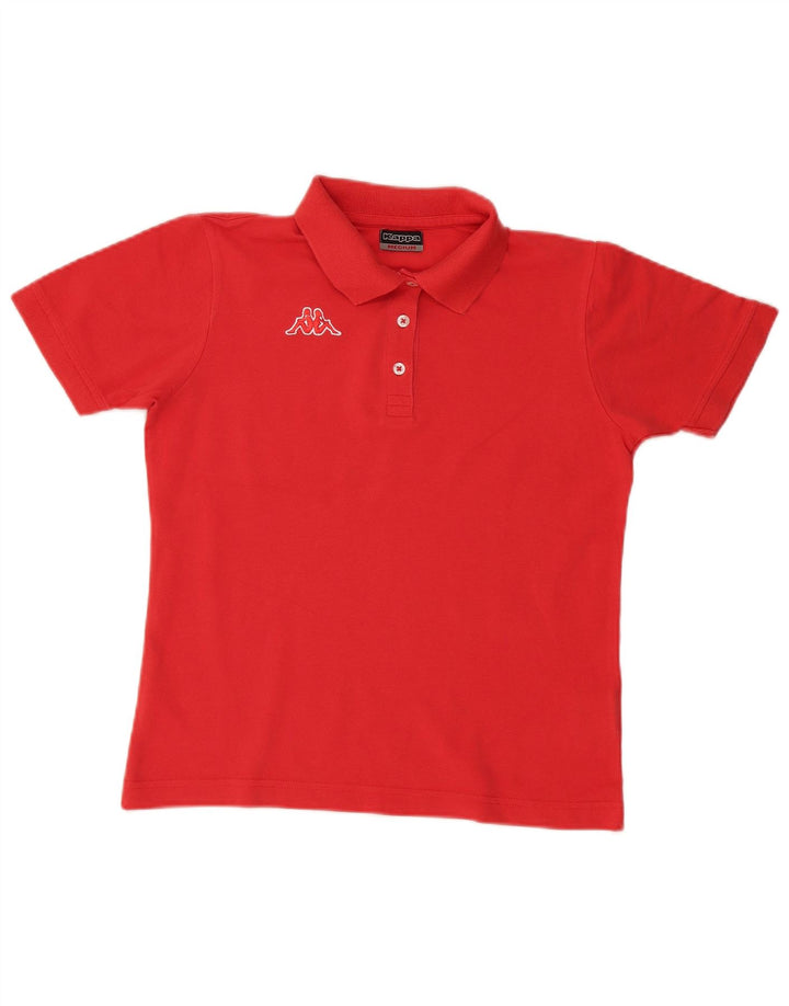 Polo Kappa da donna UK 14 rosso medio in cotone