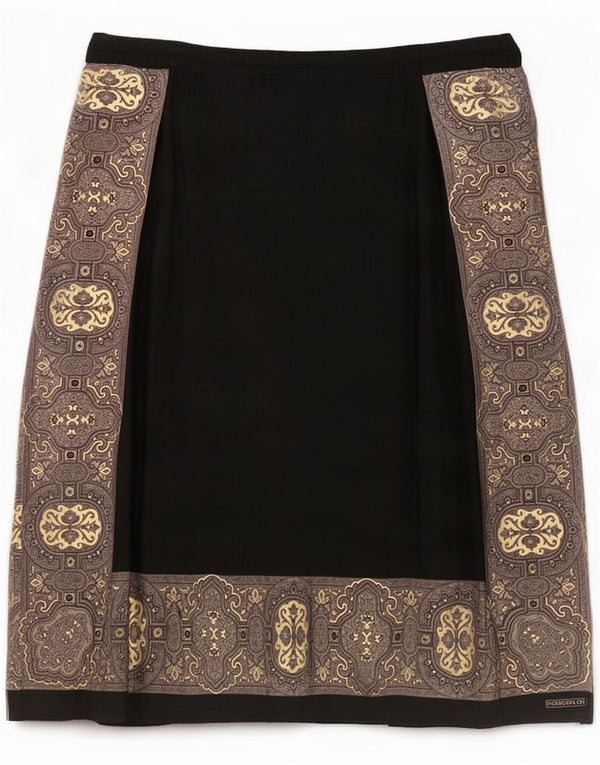 Pancaldi Gonna a trapezio da donna IT 46 Large W34 Nero floreale