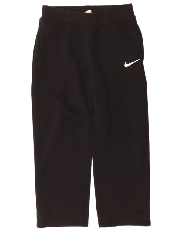 Nike Womens High Waist Capri Tracksuit Trousers UK 12 Medium Black