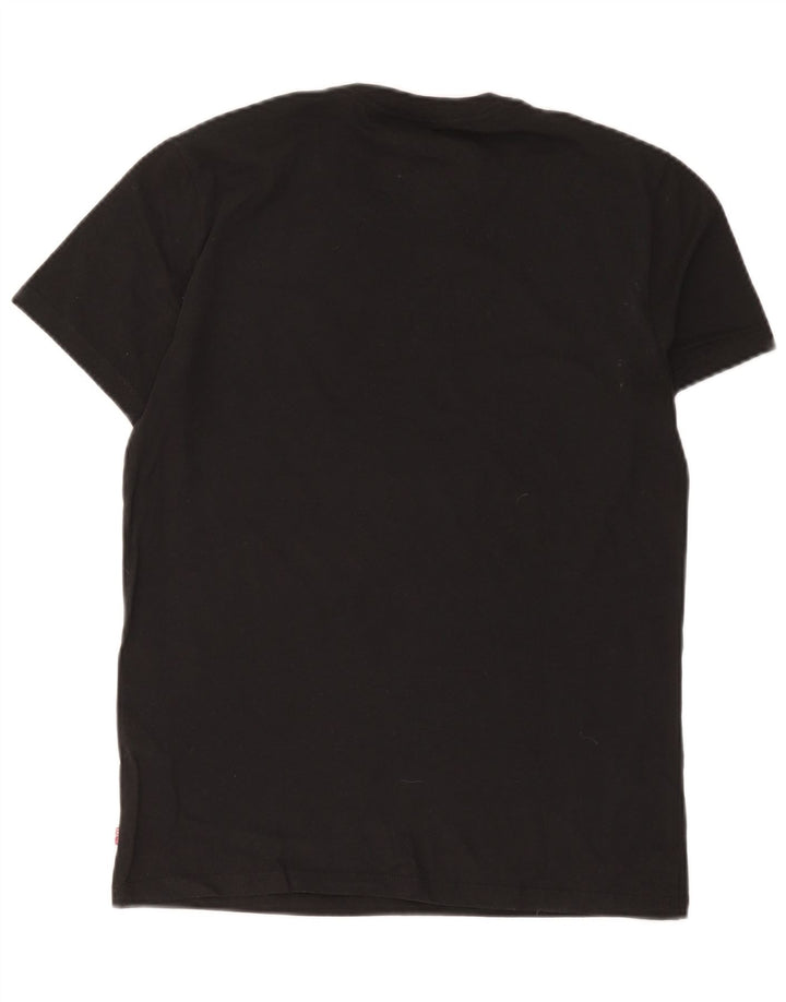 T-shirt slim da uomo Levi's Top in cotone nero medio
