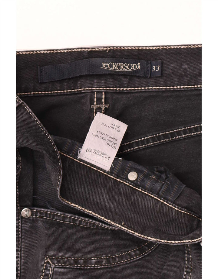 Jeans slim da uomo Jeckerson W33 L33 cotone nero