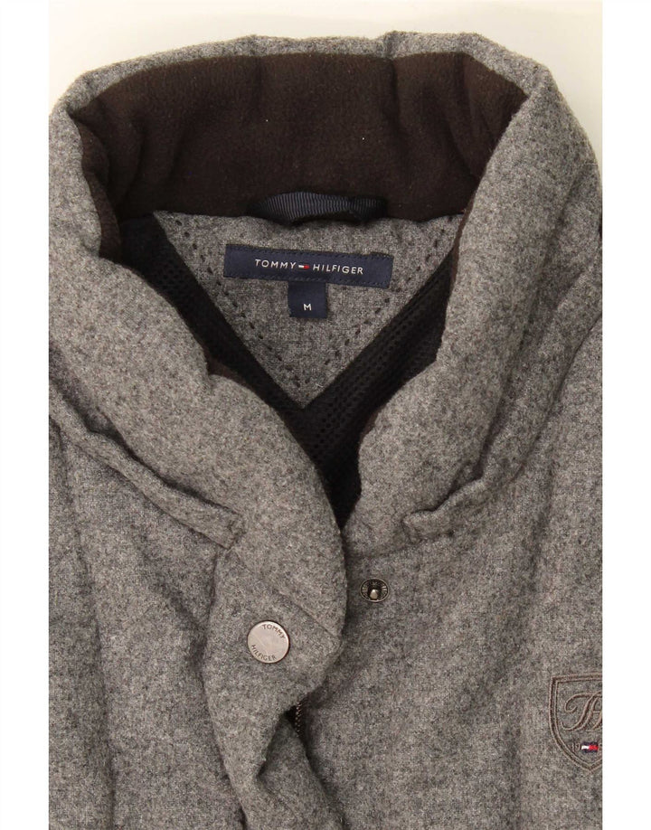 Gilet imbottito da donna Tommy Hilfiger UK 14 grigio medio in lana