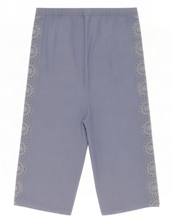 Pantaloni Capri da notte da donna Marks & Spencer UK 14 Large W34 L22 Blu