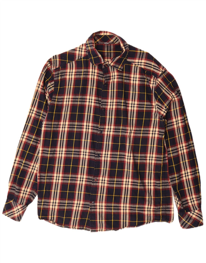 Camicia da uomo in flanella Yukon XL in cotone a quadri multicolore