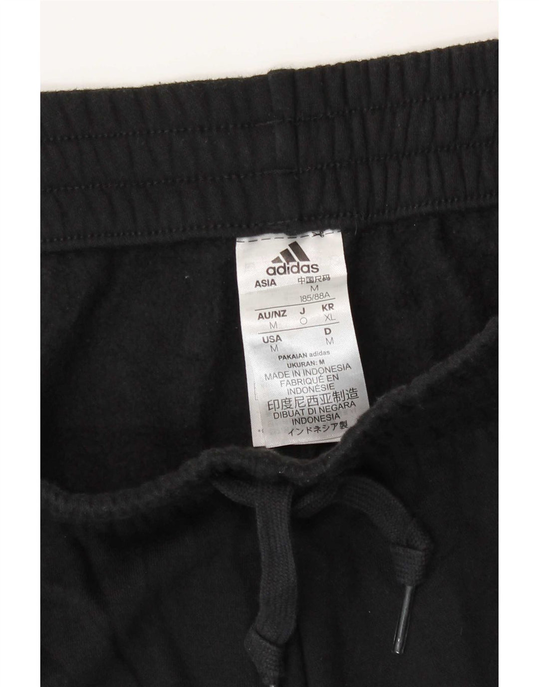 Pantaloni da tuta da uomo Adidas Medium in cotone nero