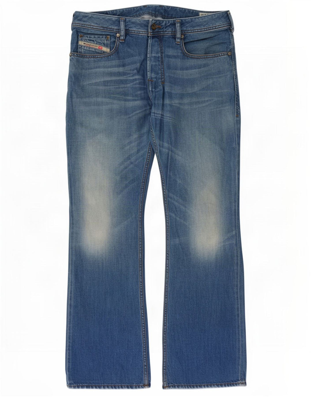 Jeans bootcut da uomo Diesel Zatiny vestibilità regolare W33 L30 cotone blu