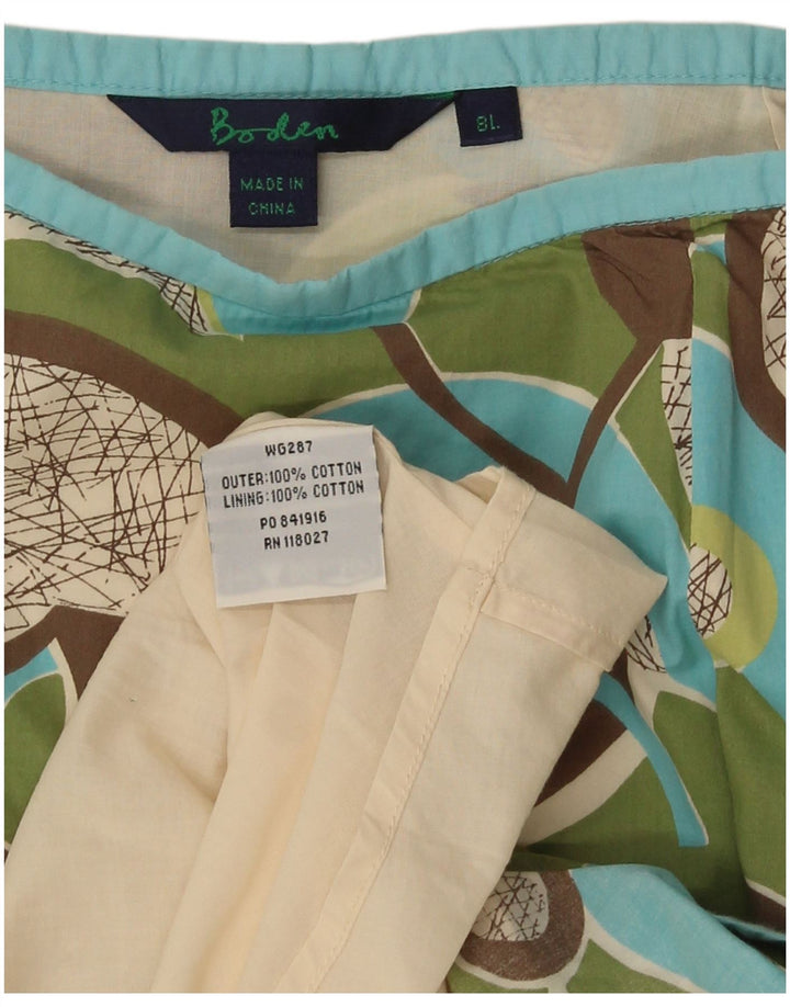 Gonna a trapezio da donna con motivo astratto Boden UK 8 piccola W28 multicolore
