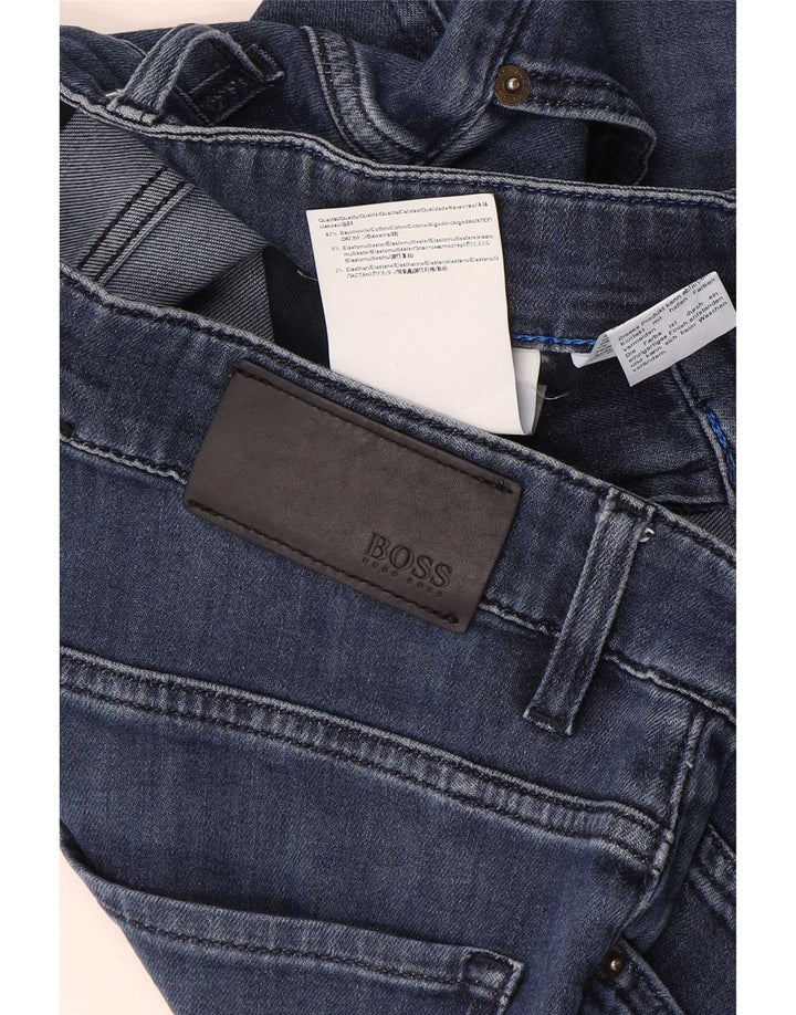 Jeans slim da uomo Hugo Boss W30 L29 cotone blu navy