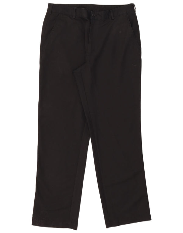 Pantaloni chino dritti Nike Dri Fit da uomo W34 L32 poliestere nero