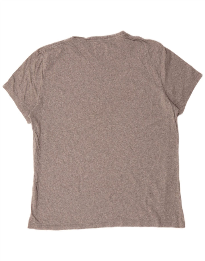T-shirt grafica da uomo Jack Wills Top grande in cotone grigio