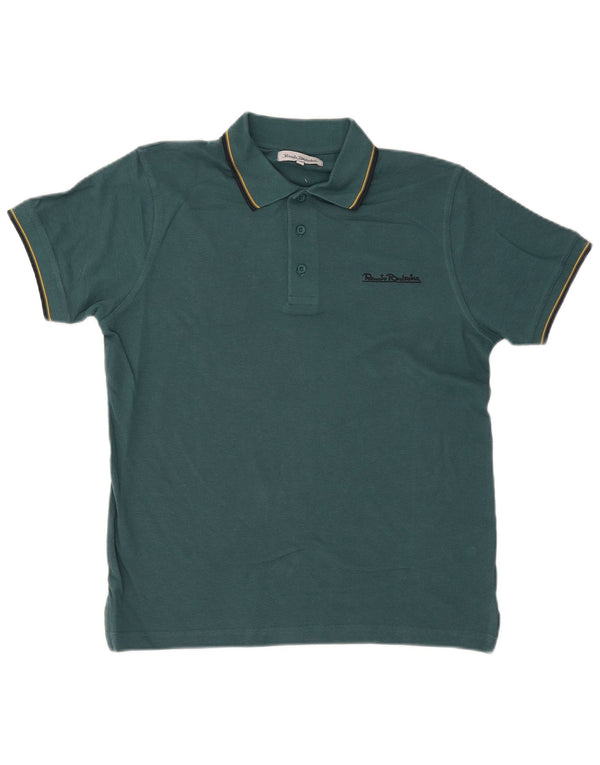Polo Uomo Renato Balestra Cotone Rigato Verde Medio