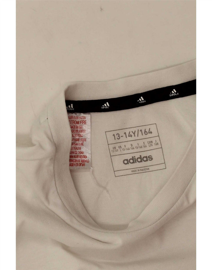 Maglietta Adidas Bambino 13-14 Anni Bianca
