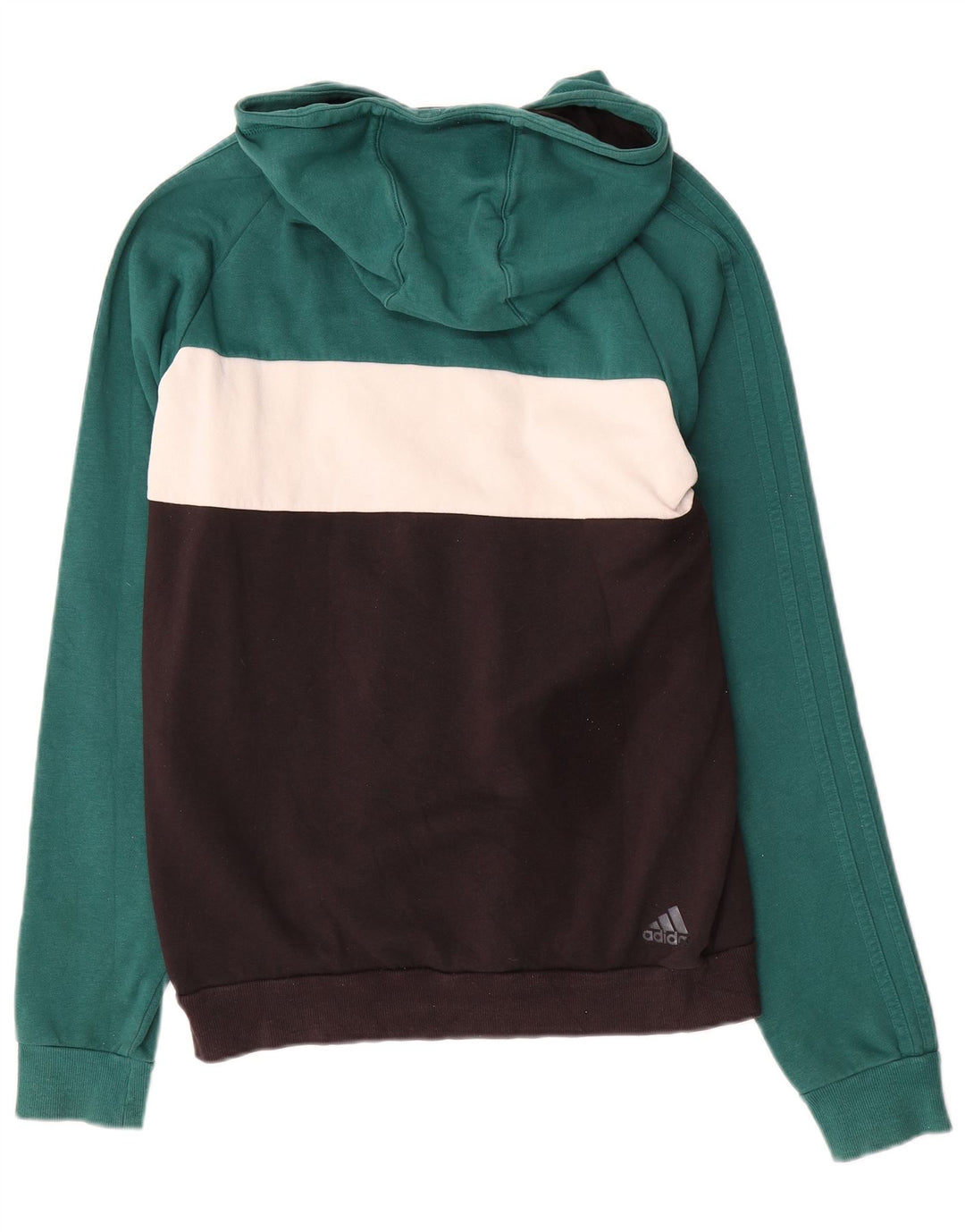 Felpa con cappuccio grafica da uomo Adidas Medium Colourblock multicolore