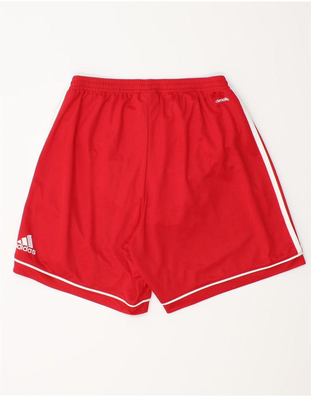 Pantaloncini sportivi Adidas Climalite da uomo in poliestere rosso medio