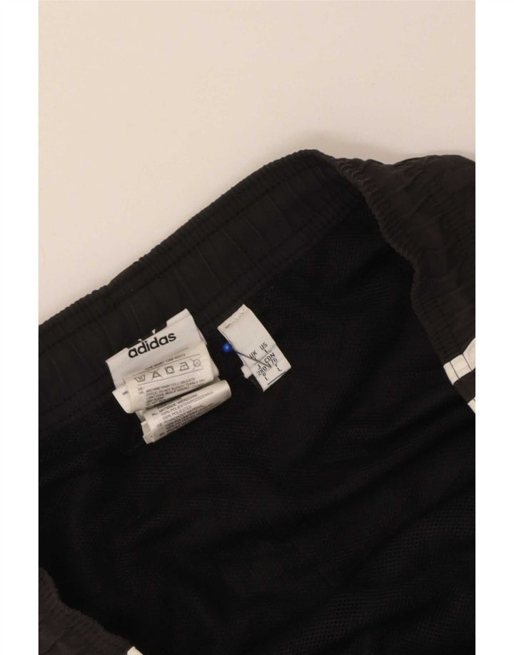 Pantaloncini sportivi da uomo Adidas grandi in poliestere nero