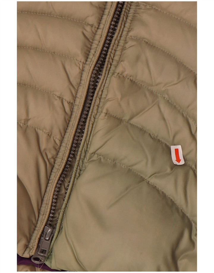 Giacca imbottita da donna Blauer UK 10 piccola in nylon beige