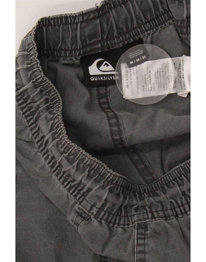 Pantaloncini chino da uomo Quiksilver medi W32 in cotone grigio