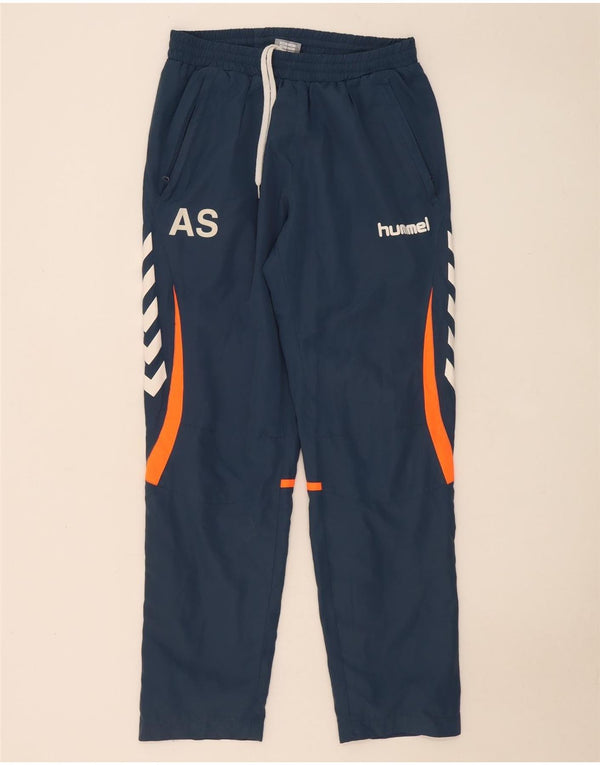 Pantaloni da tuta grafici da uomo Hummel a blocchi di colore blu navy medio