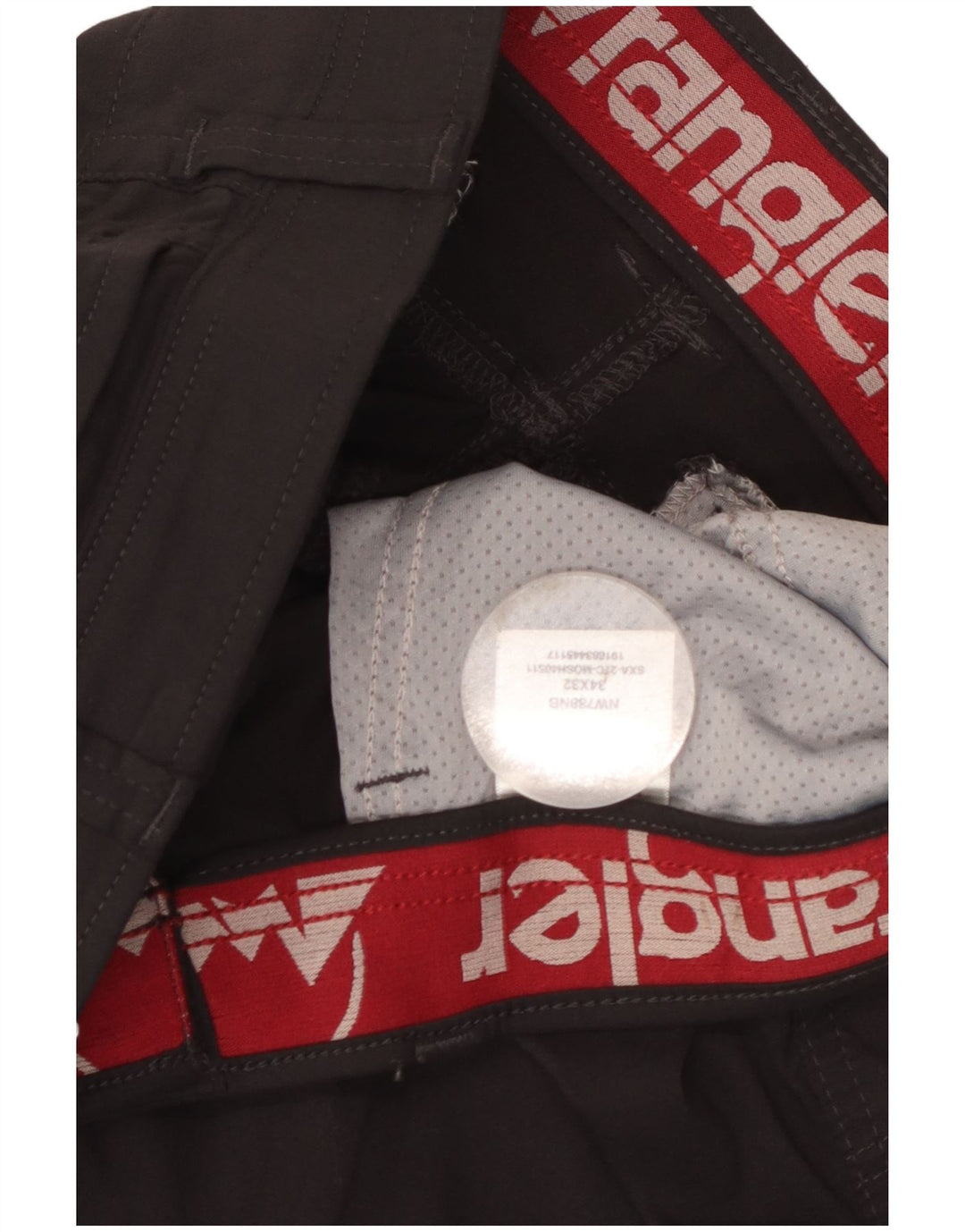 Pantaloni cargo dritti da uomo Wrangler W34 L32 nylon nero