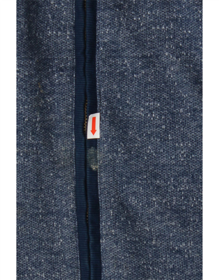 Jack & Jones Giacca da tuta da uomo di grandi dimensioni in cotone screziato blu navy