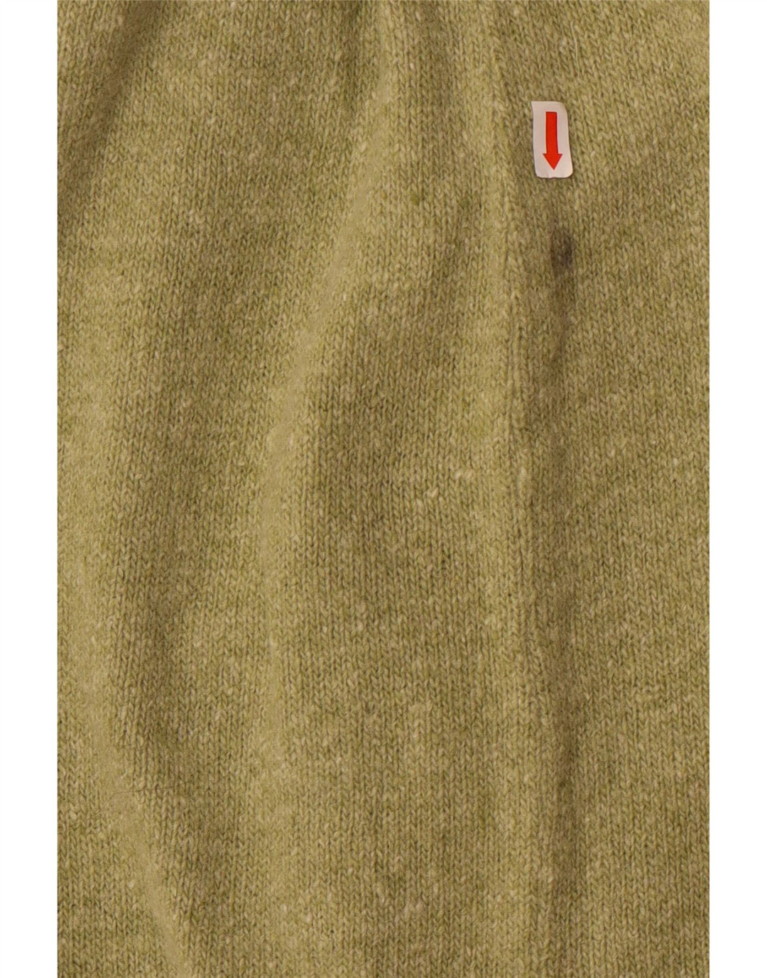 Gonna longuette in maglia da donna vintage media W28 in lana verde