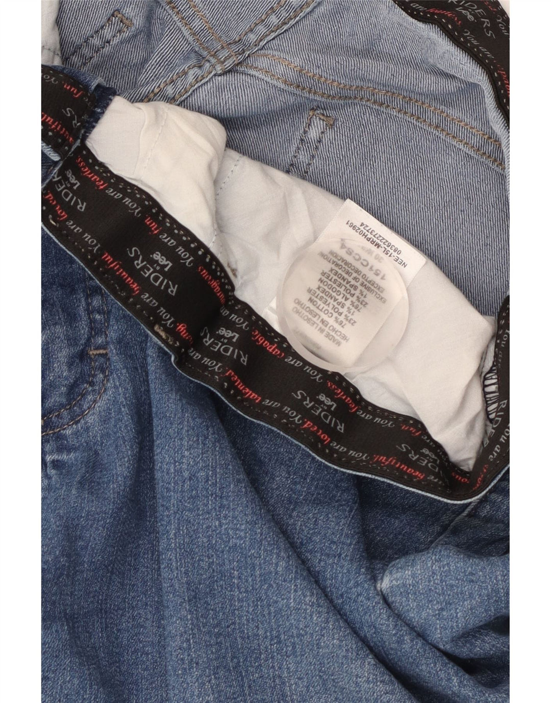 Pantaloncini di jeans Bermuda da donna Lee Riders W40 2XL cotone blu