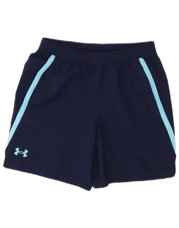 Pantaloncini sportivi Under Armour da ragazzo 11-12 anni Large Blu Navy Colourblock