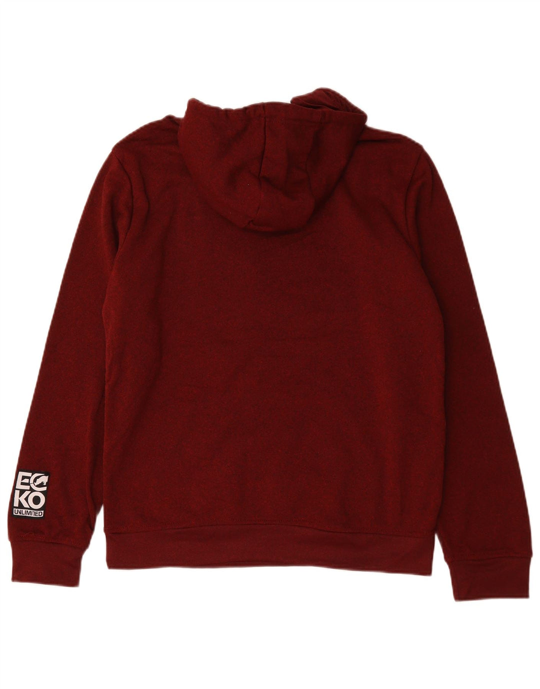 Maglione con cappuccio grafico da uomo Ecko Unltd piccolo poliestere bordeaux
