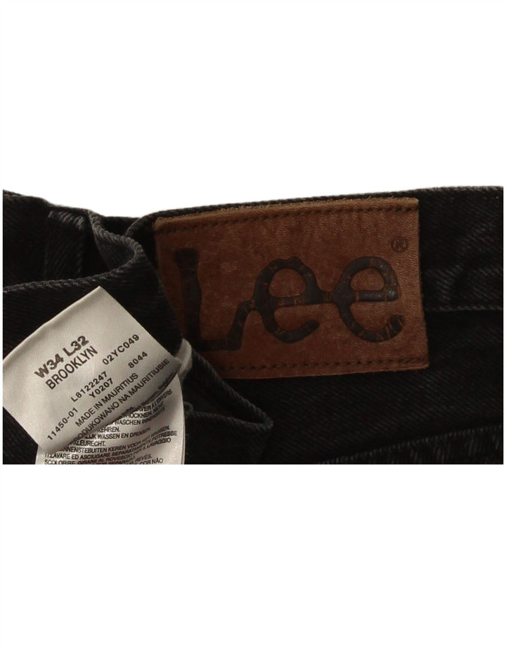 Jeans Lee Brooklyn Capri da uomo W34 L23 cotone grigio