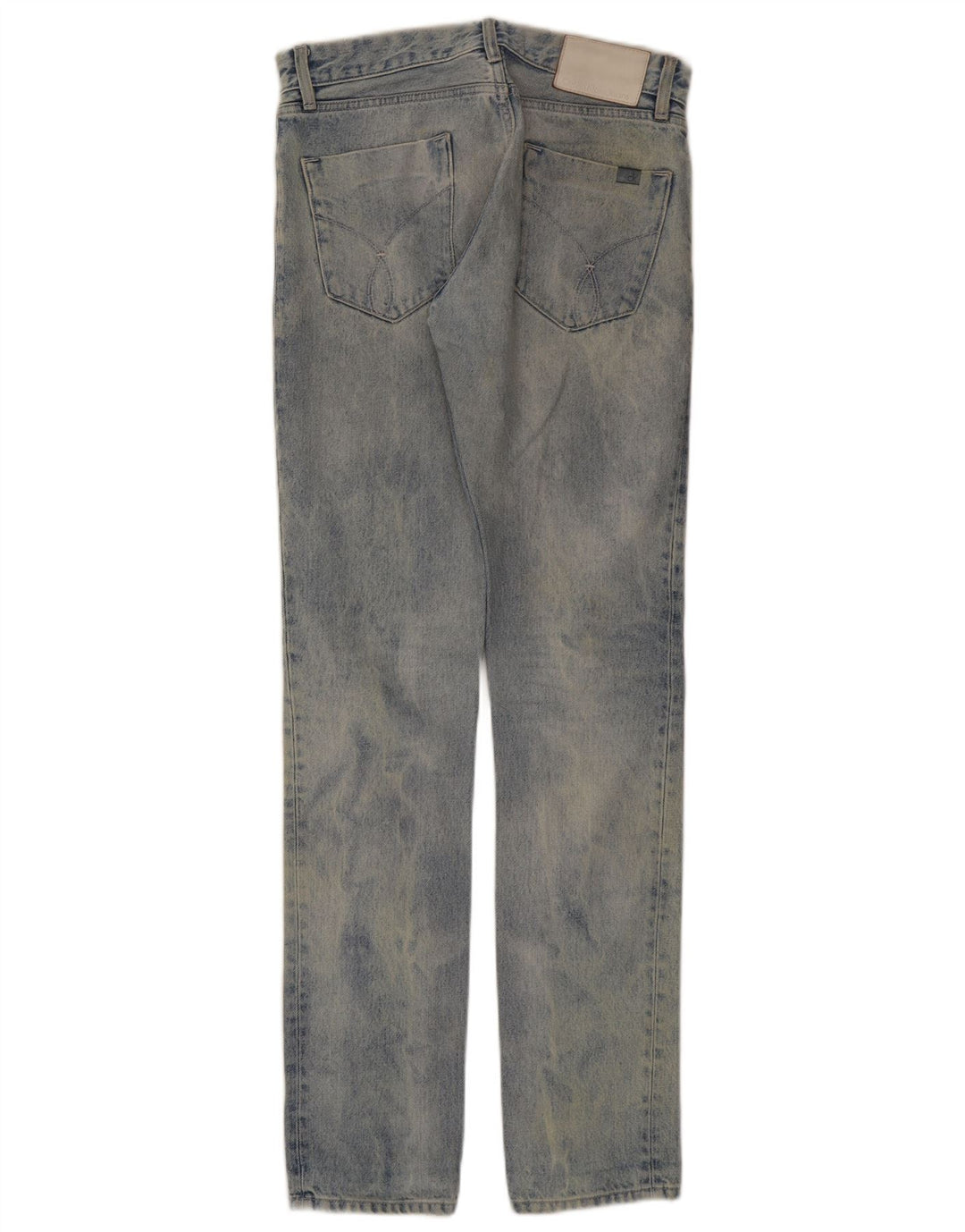 Jeans slim da uomo Calvin Klein W28 L34 cotone blu