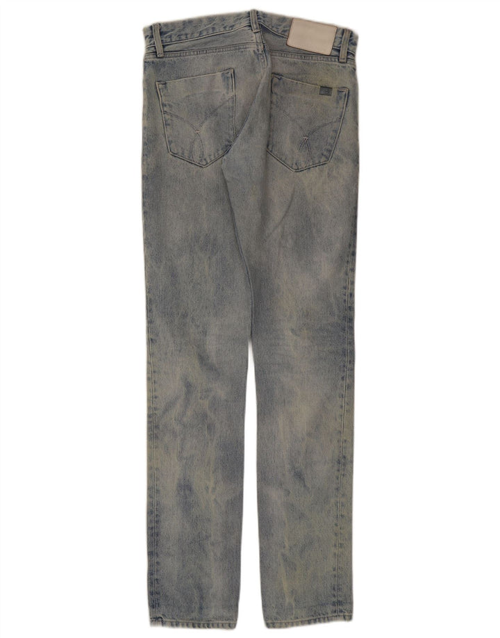 Jeans slim da uomo Calvin Klein W28 L34 cotone blu