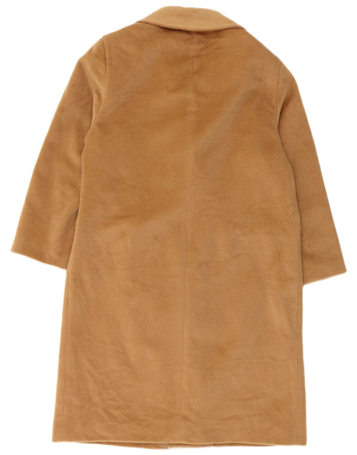 ELENA MIRO Cappotto doppiopetto da donna vestibilità ampia UK 16 Large Marrone