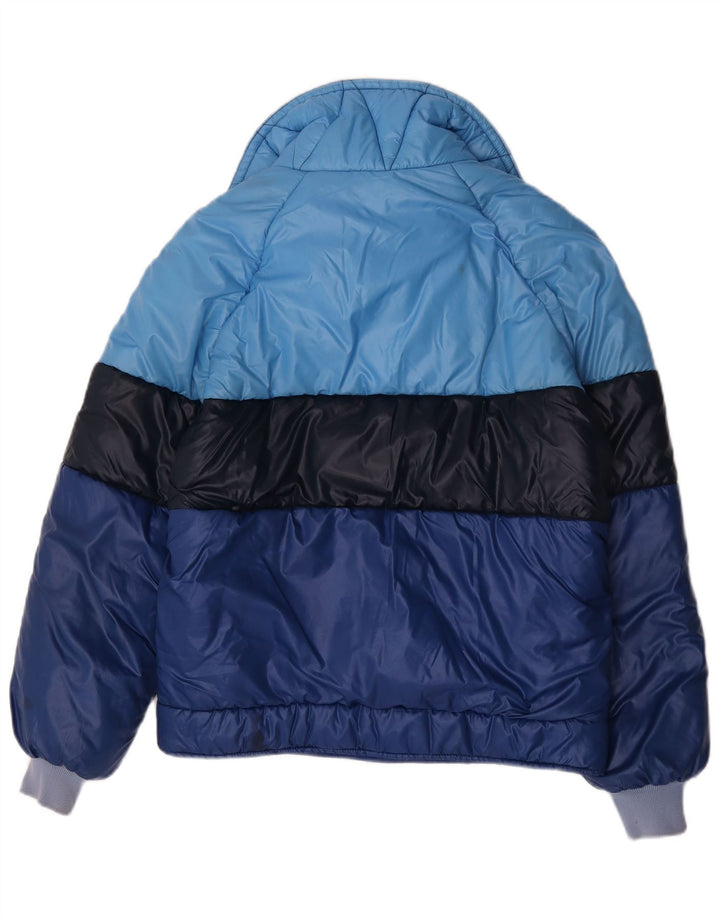 Giacca imbottita vintage da uomo IT 54 2XL Colourblock multicolore