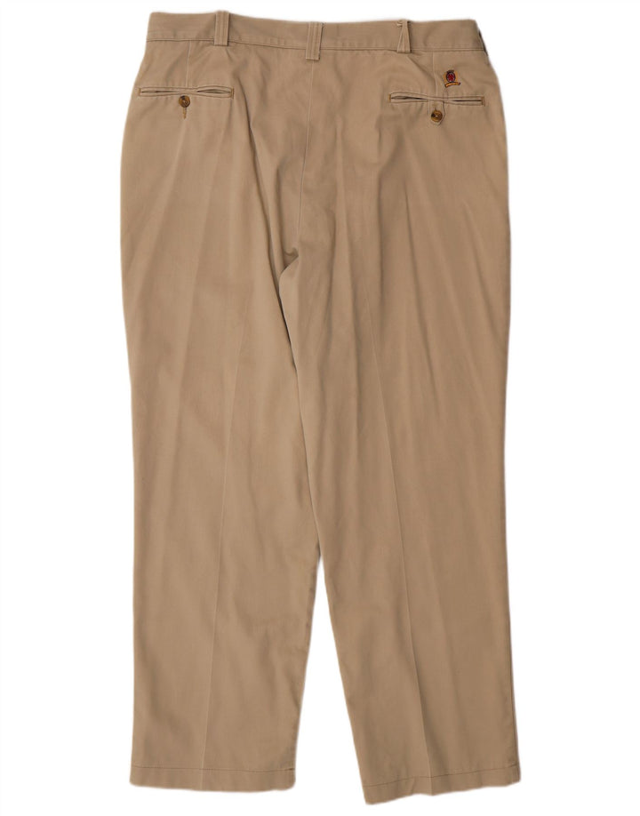 Pantaloni chino dritti da uomo Tommy Hilfiger W38 L30 Beige