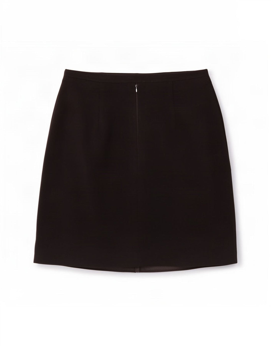 Gonna a trapezio da donna Marks & Spencer UK 12 media W30 poliestere nero