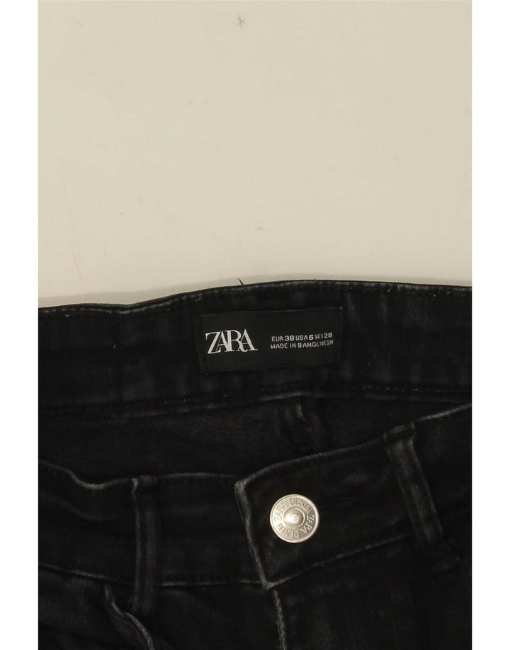 Jeans slim da donna Zara EU 38 piccoli W28 L26 neri