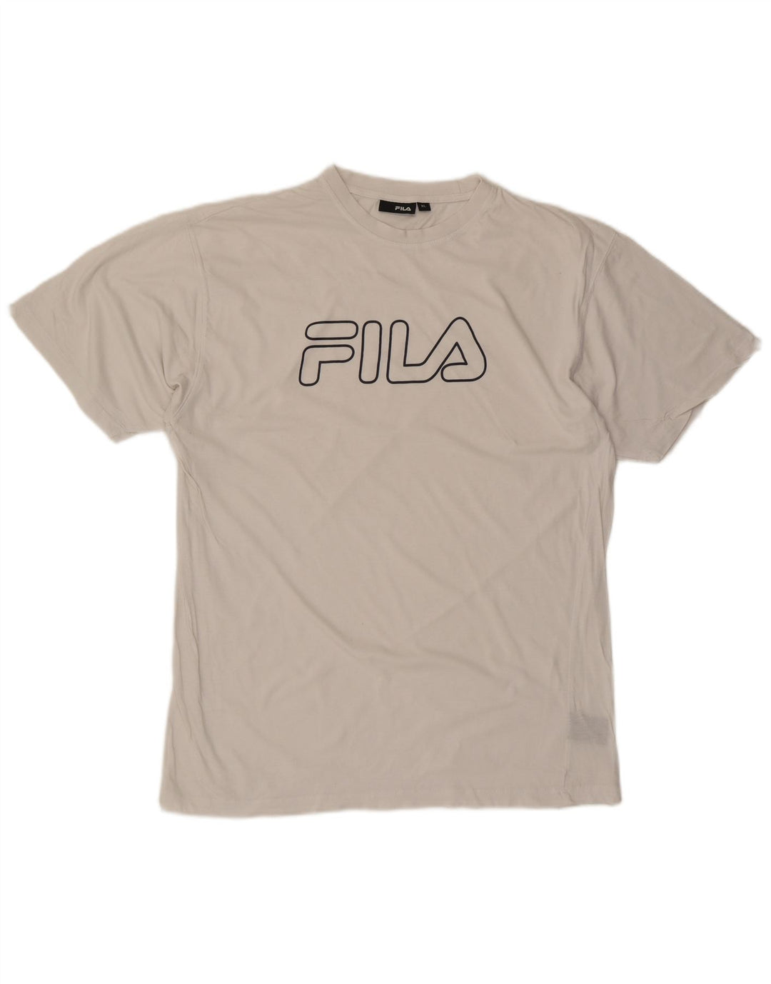T-shirt grafica da uomo FILA Top XL in cotone bianco
